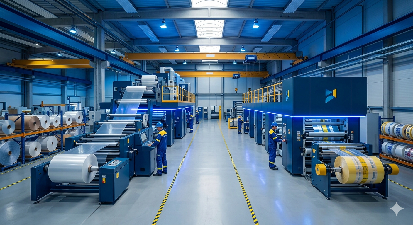 Máy quấn màng PE